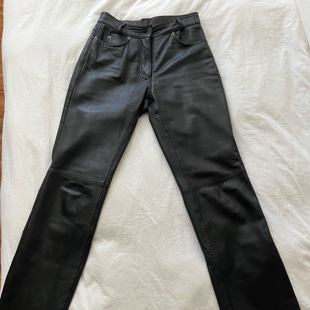 Genuine leather pants